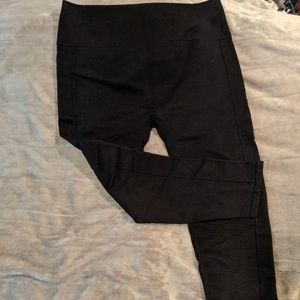 Black Moto leggings